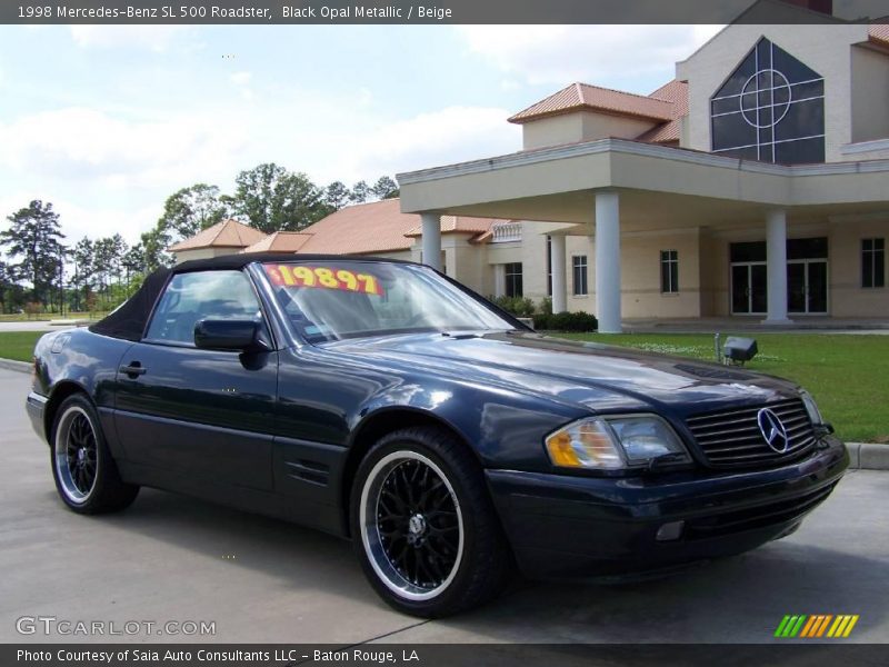 Black Opal Metallic / Beige 1998 Mercedes-Benz SL 500 Roadster