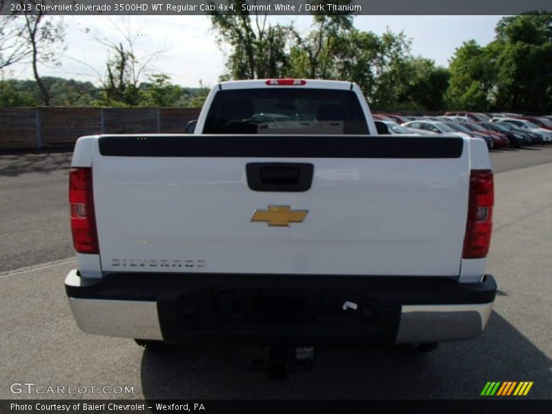 Summit White / Dark Titanium 2013 Chevrolet Silverado 3500HD WT Regular Cab 4x4