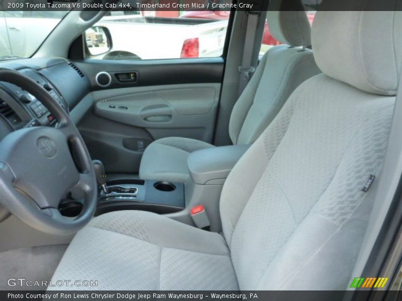 Timberland Green Mica / Graphite Gray 2009 Toyota Tacoma V6 Double Cab 4x4
