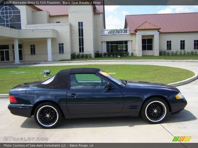 Black Opal Metallic / Beige 1998 Mercedes-Benz SL 500 Roadster