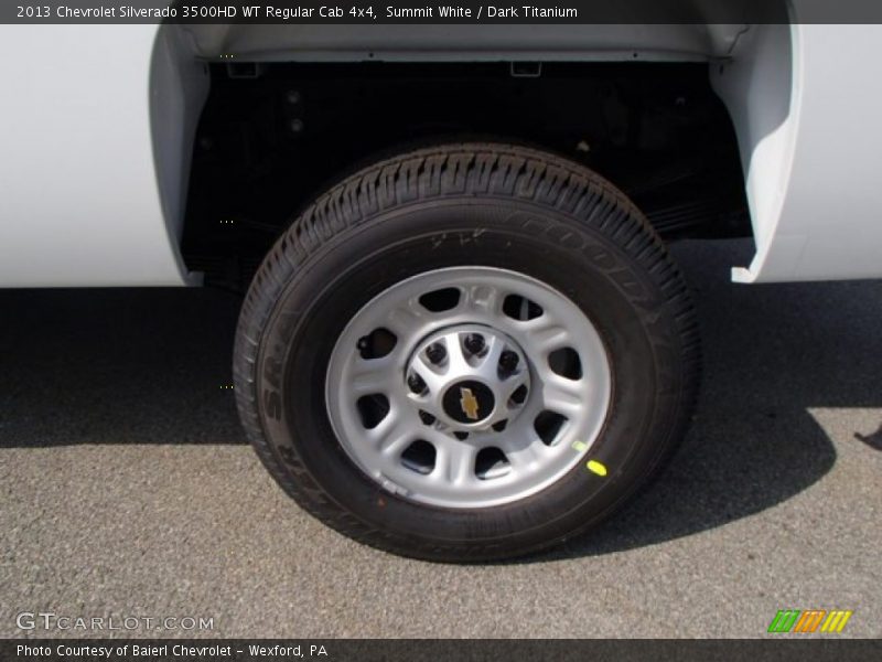 Summit White / Dark Titanium 2013 Chevrolet Silverado 3500HD WT Regular Cab 4x4