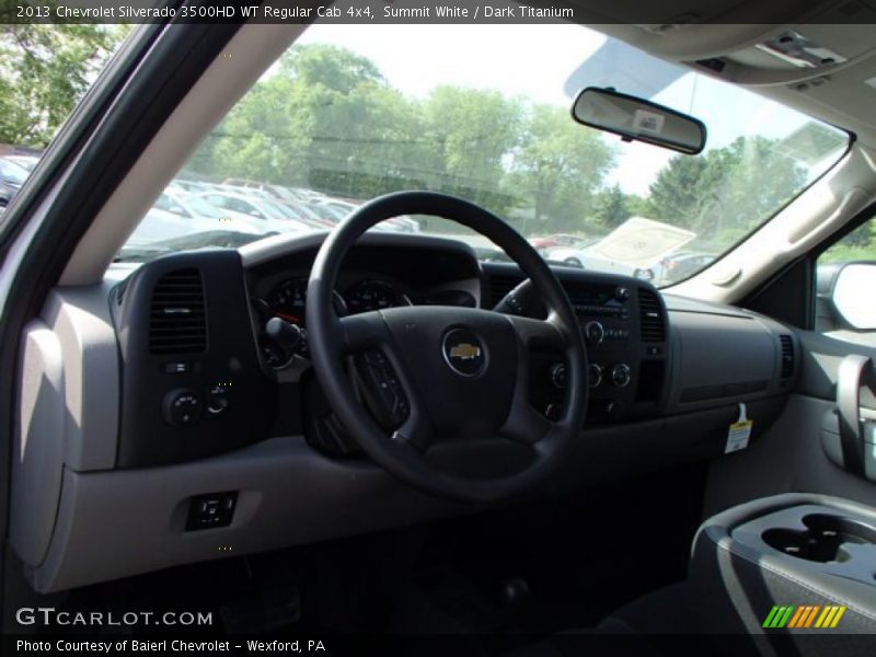 Summit White / Dark Titanium 2013 Chevrolet Silverado 3500HD WT Regular Cab 4x4
