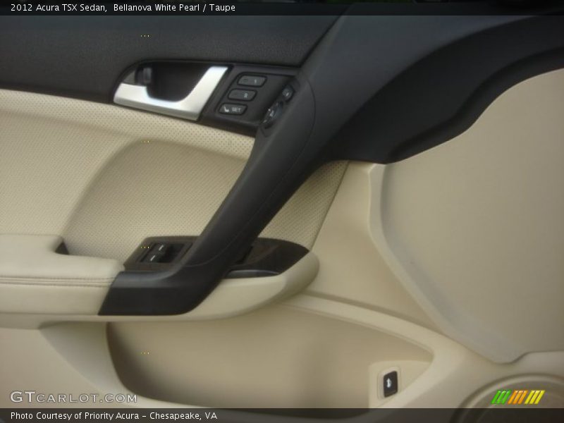 Bellanova White Pearl / Taupe 2012 Acura TSX Sedan