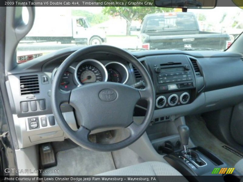 Timberland Green Mica / Graphite Gray 2009 Toyota Tacoma V6 Double Cab 4x4