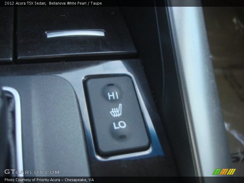 Bellanova White Pearl / Taupe 2012 Acura TSX Sedan
