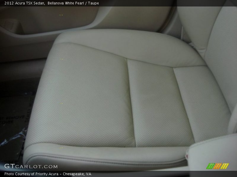 Bellanova White Pearl / Taupe 2012 Acura TSX Sedan