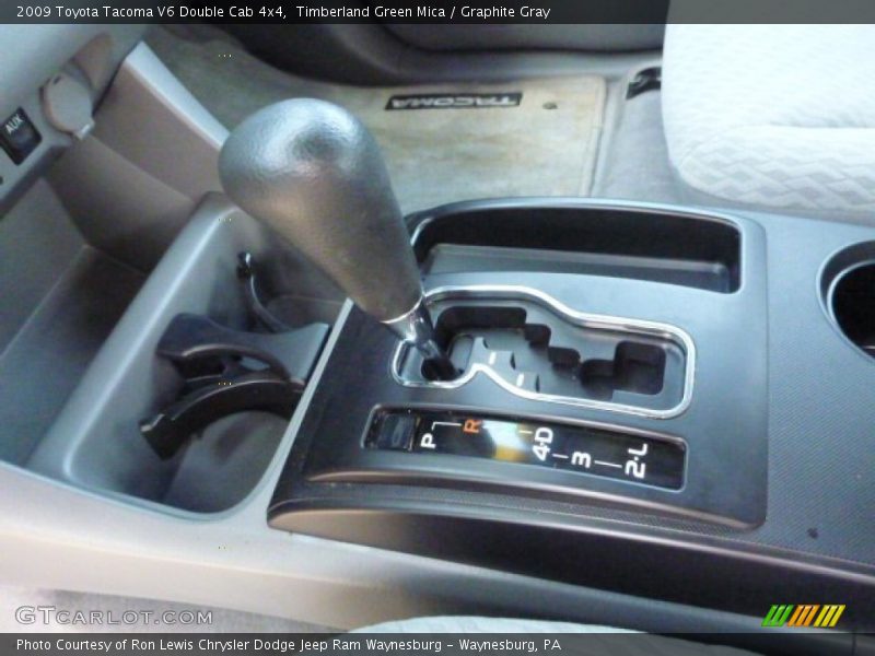 Timberland Green Mica / Graphite Gray 2009 Toyota Tacoma V6 Double Cab 4x4