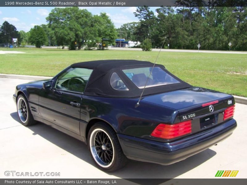 Black Opal Metallic / Beige 1998 Mercedes-Benz SL 500 Roadster