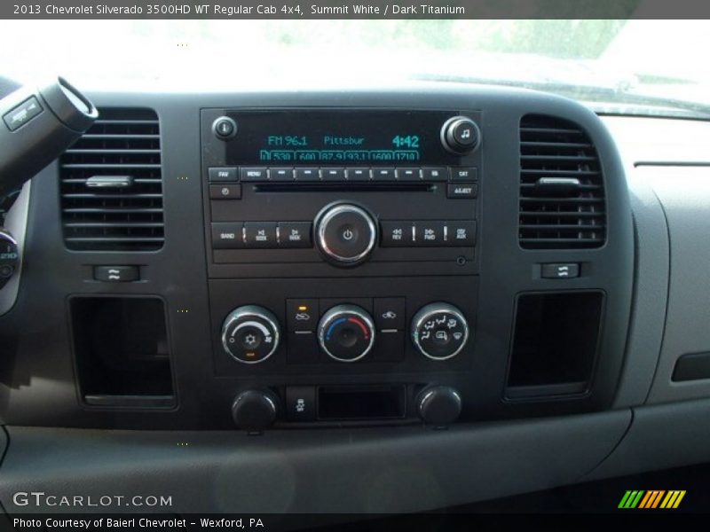 Summit White / Dark Titanium 2013 Chevrolet Silverado 3500HD WT Regular Cab 4x4