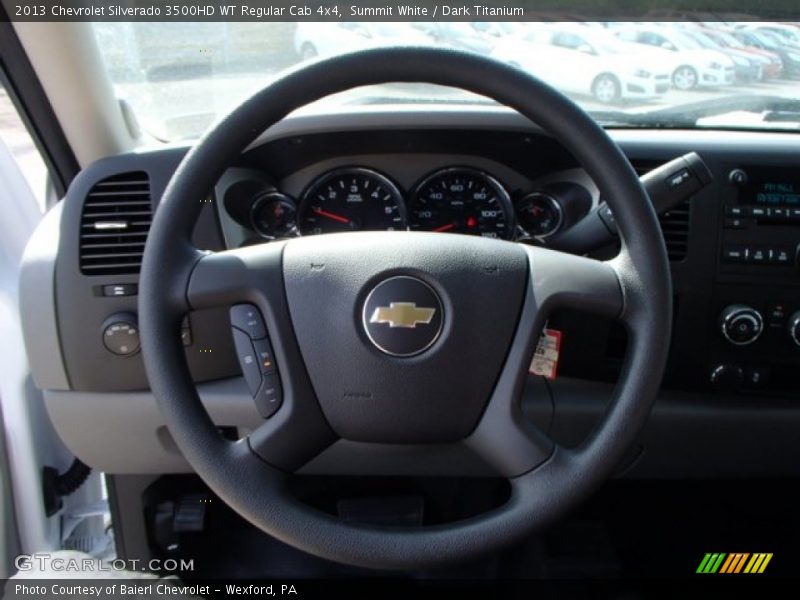 Summit White / Dark Titanium 2013 Chevrolet Silverado 3500HD WT Regular Cab 4x4