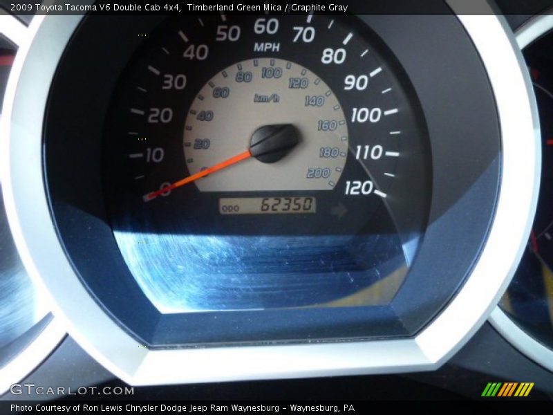 Timberland Green Mica / Graphite Gray 2009 Toyota Tacoma V6 Double Cab 4x4