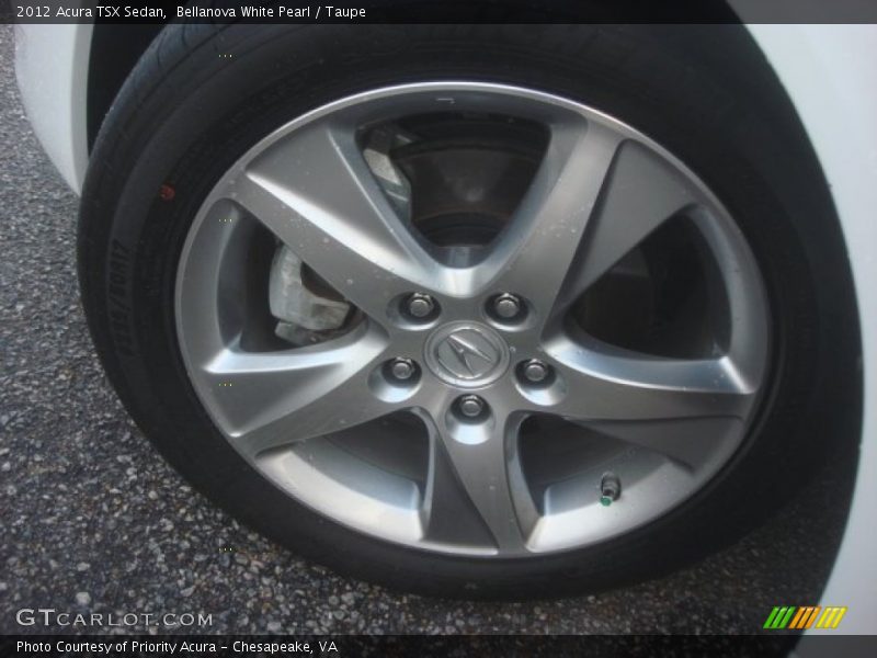 Bellanova White Pearl / Taupe 2012 Acura TSX Sedan