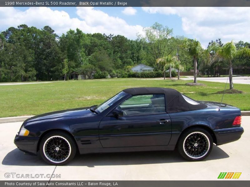 Black Opal Metallic / Beige 1998 Mercedes-Benz SL 500 Roadster