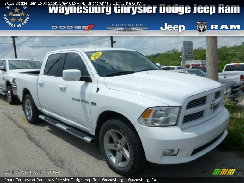 Bright White / Dark Slate Gray 2011 Dodge Ram 1500 Sport Crew Cab 4x4