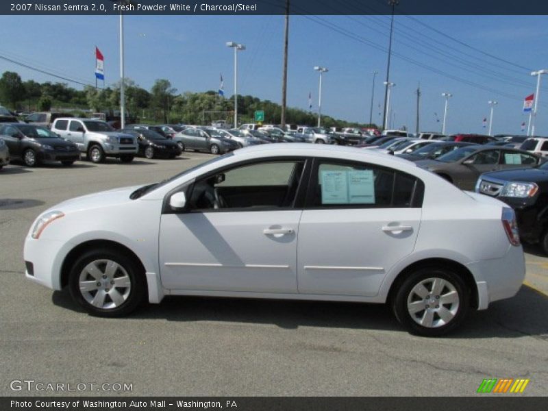 Fresh Powder White / Charcoal/Steel 2007 Nissan Sentra 2.0