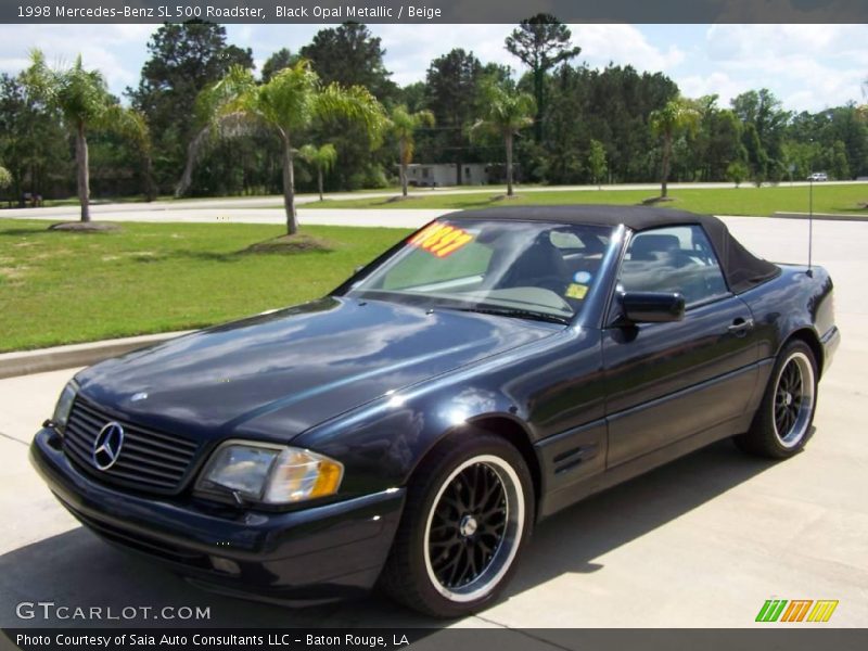 Black Opal Metallic / Beige 1998 Mercedes-Benz SL 500 Roadster