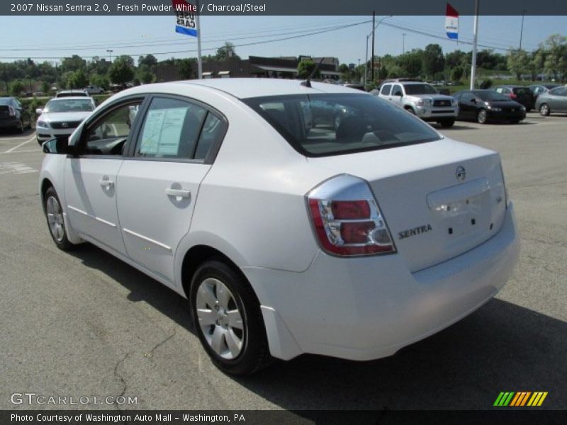 Fresh Powder White / Charcoal/Steel 2007 Nissan Sentra 2.0