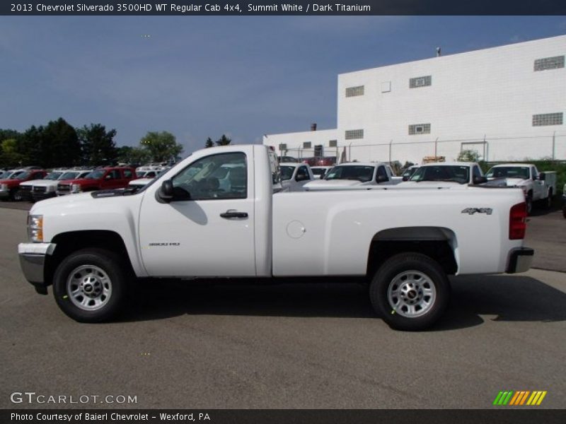 Summit White / Dark Titanium 2013 Chevrolet Silverado 3500HD WT Regular Cab 4x4