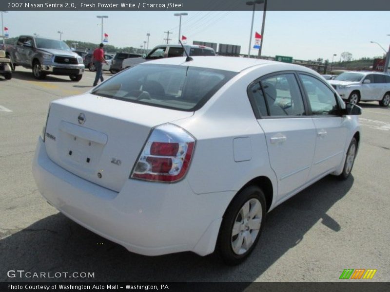 Fresh Powder White / Charcoal/Steel 2007 Nissan Sentra 2.0