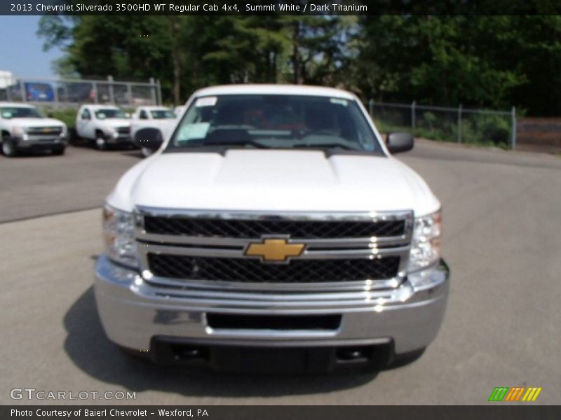 Summit White / Dark Titanium 2013 Chevrolet Silverado 3500HD WT Regular Cab 4x4