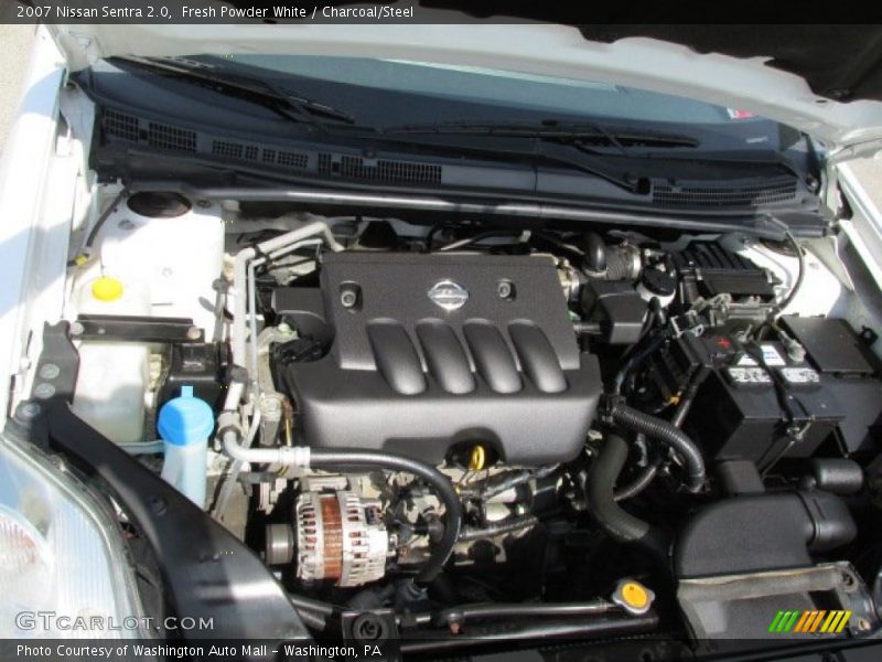 Fresh Powder White / Charcoal/Steel 2007 Nissan Sentra 2.0