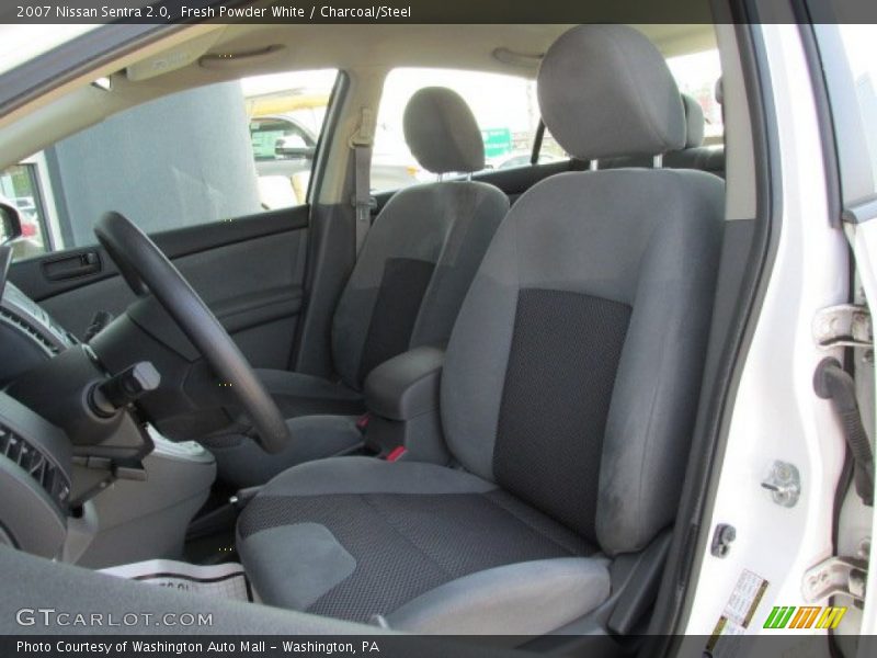 Fresh Powder White / Charcoal/Steel 2007 Nissan Sentra 2.0
