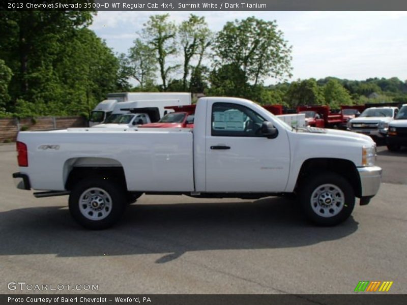 Summit White / Dark Titanium 2013 Chevrolet Silverado 3500HD WT Regular Cab 4x4
