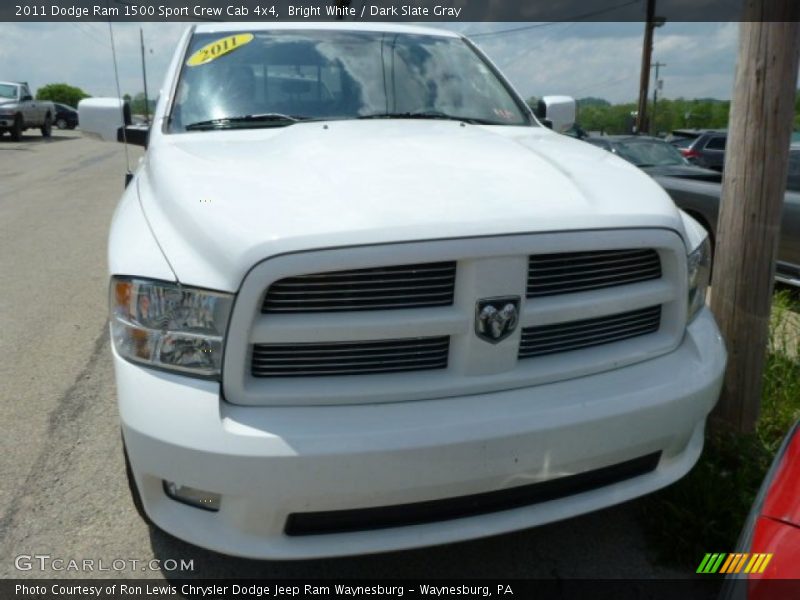 Bright White / Dark Slate Gray 2011 Dodge Ram 1500 Sport Crew Cab 4x4
