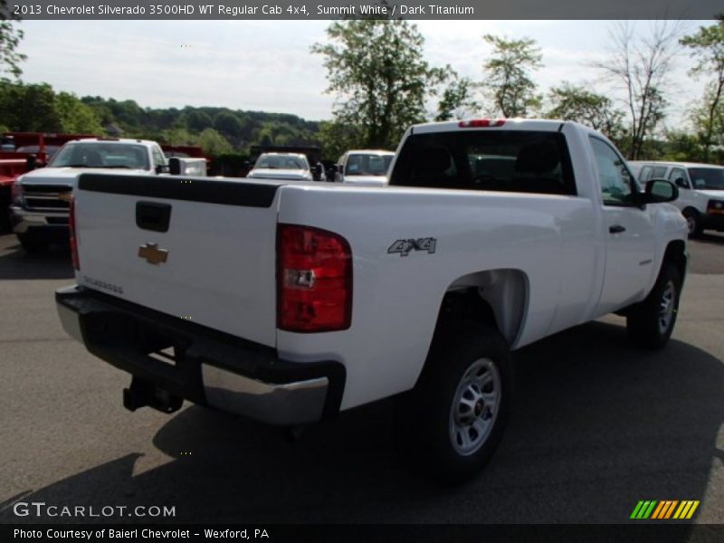 Summit White / Dark Titanium 2013 Chevrolet Silverado 3500HD WT Regular Cab 4x4