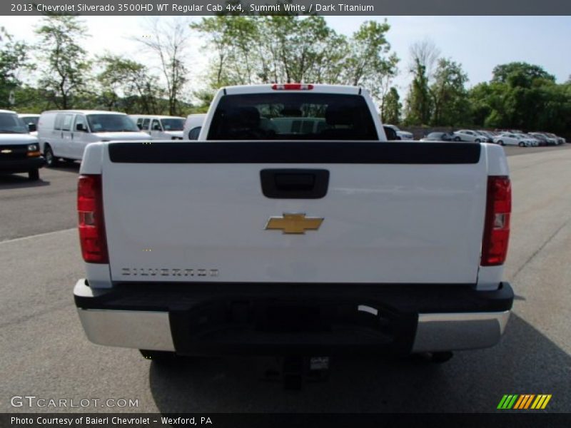 Summit White / Dark Titanium 2013 Chevrolet Silverado 3500HD WT Regular Cab 4x4