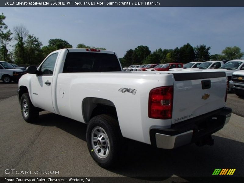 Summit White / Dark Titanium 2013 Chevrolet Silverado 3500HD WT Regular Cab 4x4