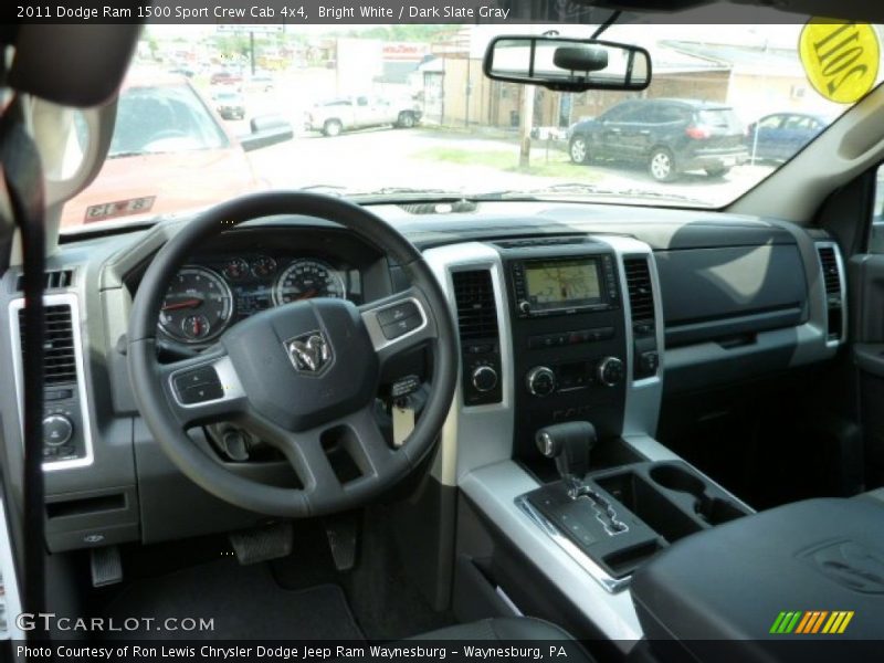 Bright White / Dark Slate Gray 2011 Dodge Ram 1500 Sport Crew Cab 4x4