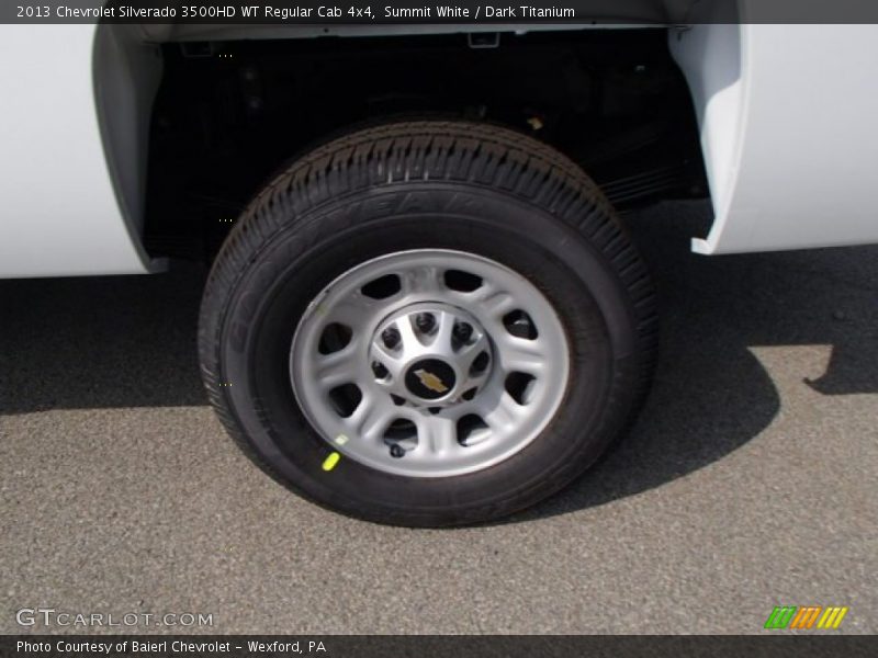 Summit White / Dark Titanium 2013 Chevrolet Silverado 3500HD WT Regular Cab 4x4