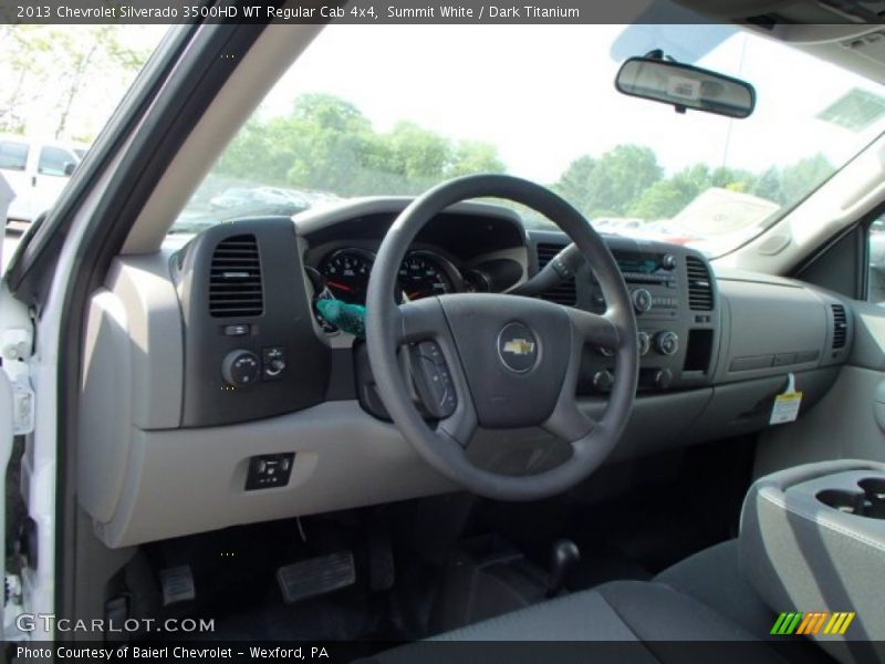 Summit White / Dark Titanium 2013 Chevrolet Silverado 3500HD WT Regular Cab 4x4