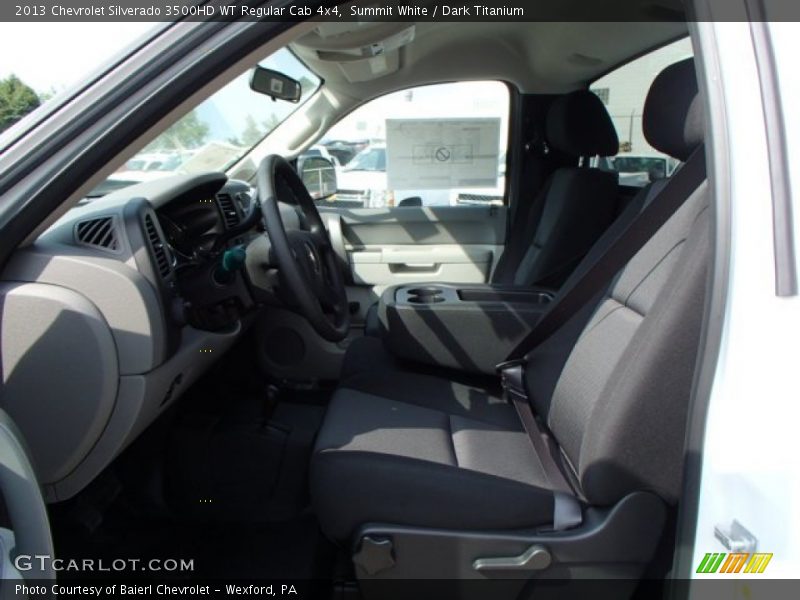 Summit White / Dark Titanium 2013 Chevrolet Silverado 3500HD WT Regular Cab 4x4