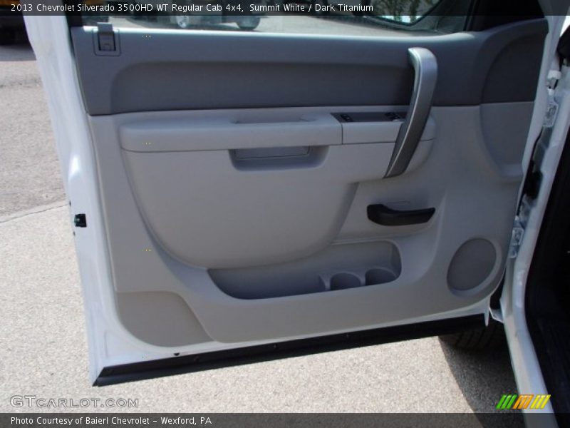 Summit White / Dark Titanium 2013 Chevrolet Silverado 3500HD WT Regular Cab 4x4