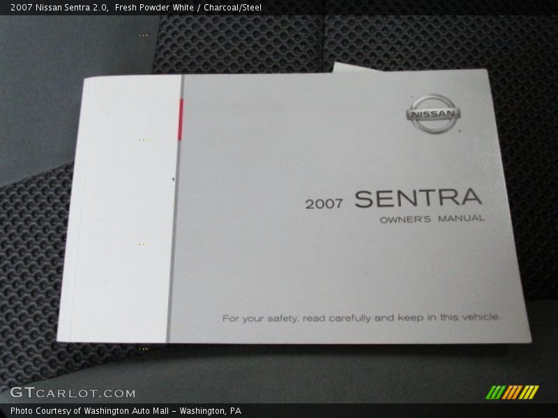 Fresh Powder White / Charcoal/Steel 2007 Nissan Sentra 2.0