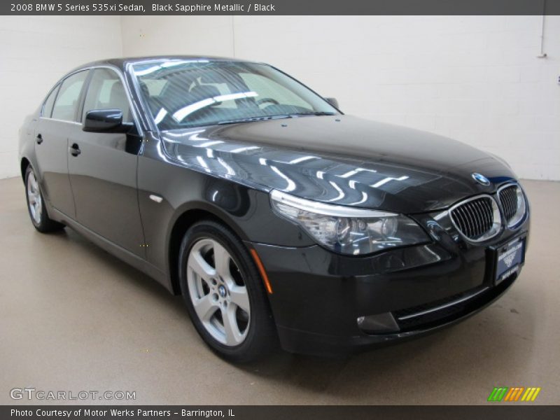 Black Sapphire Metallic / Black 2008 BMW 5 Series 535xi Sedan