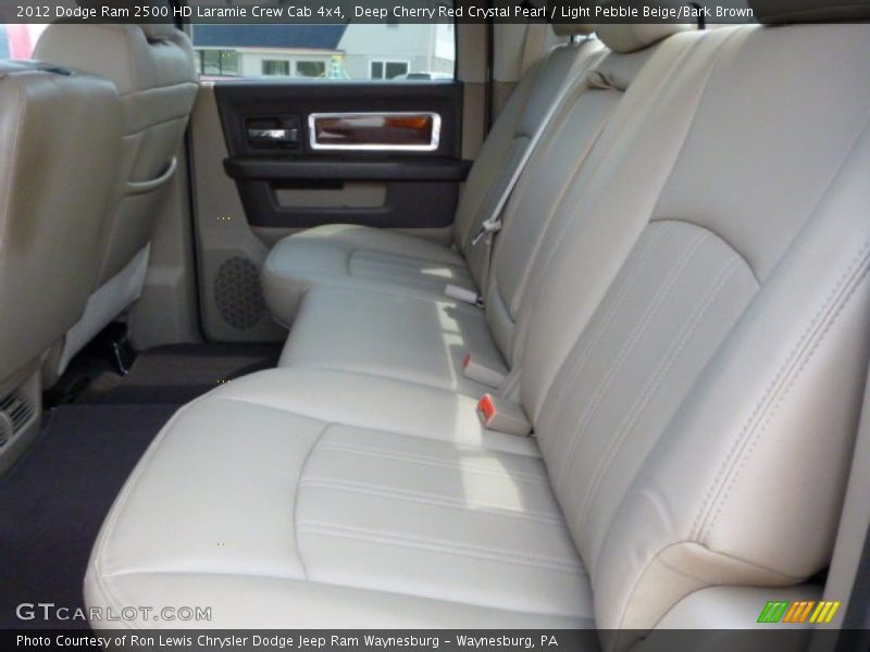 Deep Cherry Red Crystal Pearl / Light Pebble Beige/Bark Brown 2012 Dodge Ram 2500 HD Laramie Crew Cab 4x4