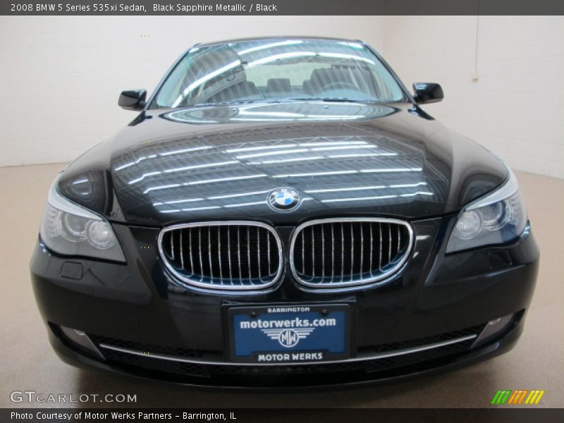 Black Sapphire Metallic / Black 2008 BMW 5 Series 535xi Sedan