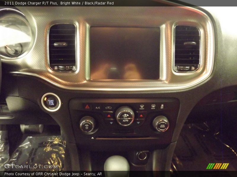 Bright White / Black/Radar Red 2011 Dodge Charger R/T Plus