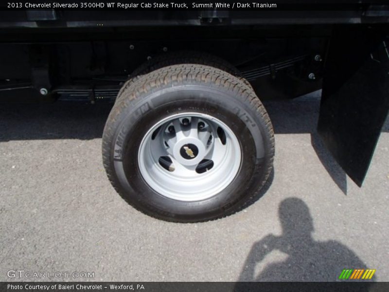 Summit White / Dark Titanium 2013 Chevrolet Silverado 3500HD WT Regular Cab Stake Truck