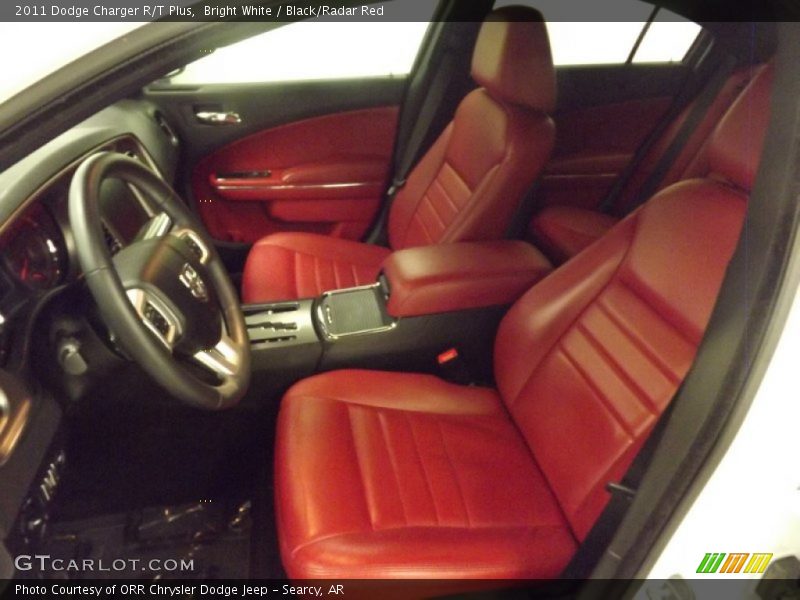  2011 Charger R/T Plus Black/Radar Red Interior