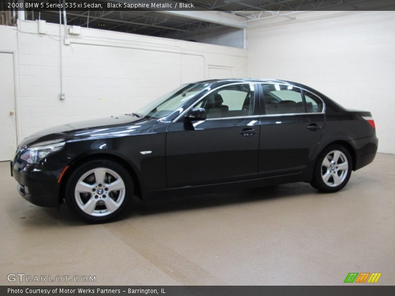 Black Sapphire Metallic / Black 2008 BMW 5 Series 535xi Sedan