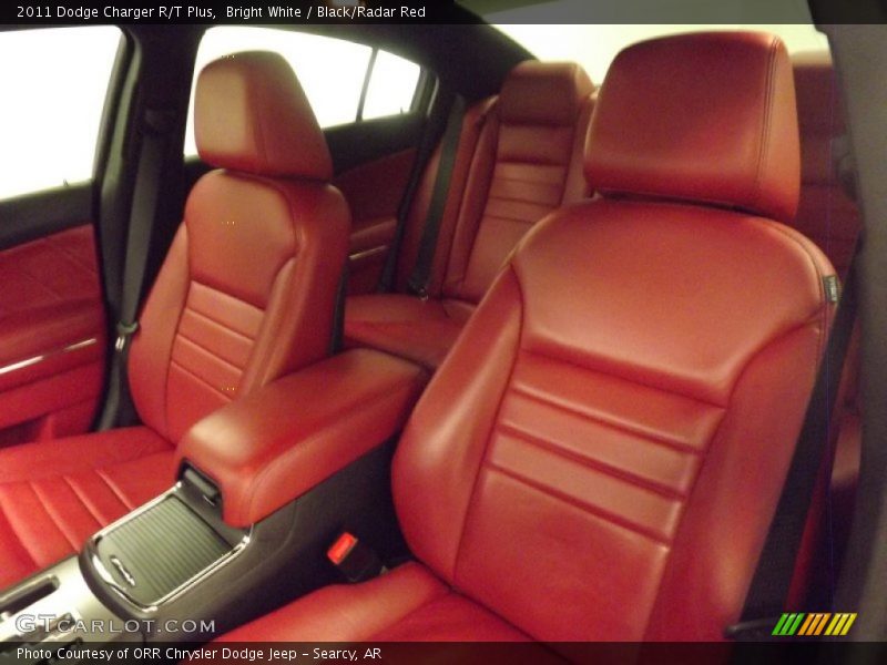 Bright White / Black/Radar Red 2011 Dodge Charger R/T Plus