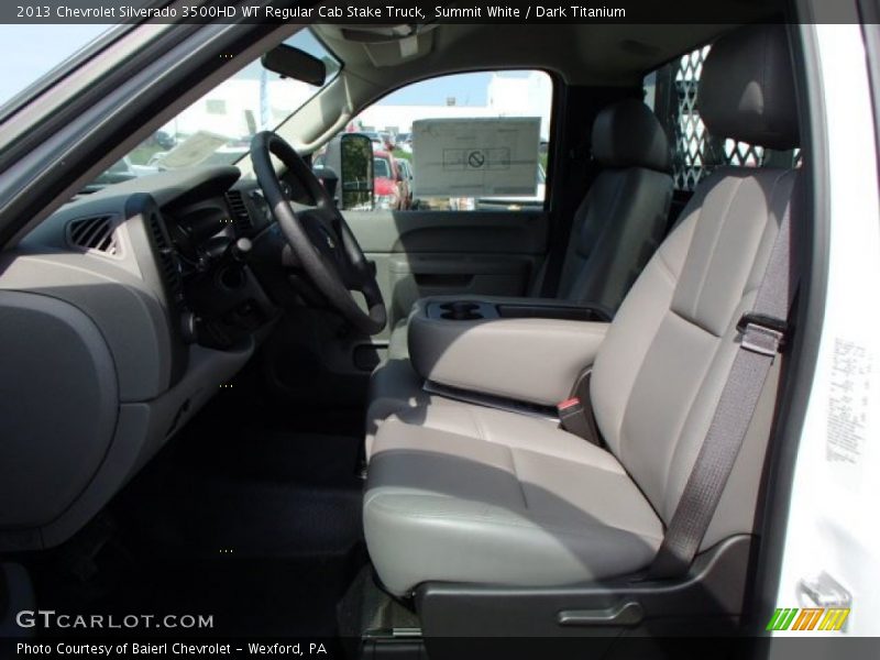 Summit White / Dark Titanium 2013 Chevrolet Silverado 3500HD WT Regular Cab Stake Truck