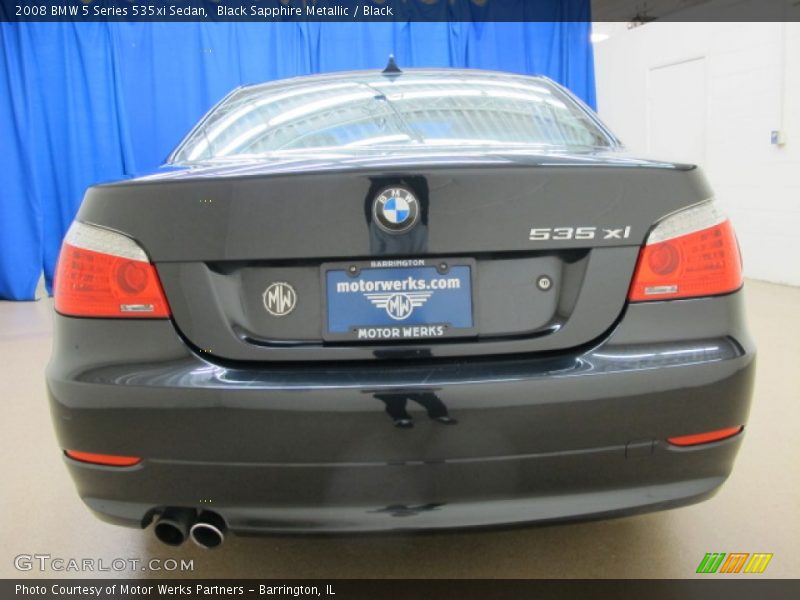 Black Sapphire Metallic / Black 2008 BMW 5 Series 535xi Sedan