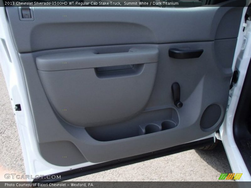 Summit White / Dark Titanium 2013 Chevrolet Silverado 3500HD WT Regular Cab Stake Truck