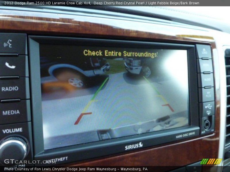 Deep Cherry Red Crystal Pearl / Light Pebble Beige/Bark Brown 2012 Dodge Ram 2500 HD Laramie Crew Cab 4x4