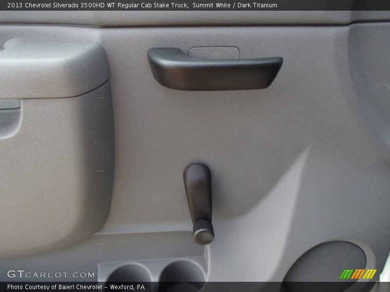 Summit White / Dark Titanium 2013 Chevrolet Silverado 3500HD WT Regular Cab Stake Truck